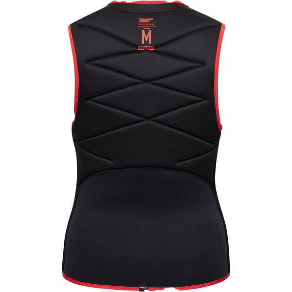 2025 Mystic Womens Ruby Front Zip Impact Vest 35005.230230 - Sunset Red